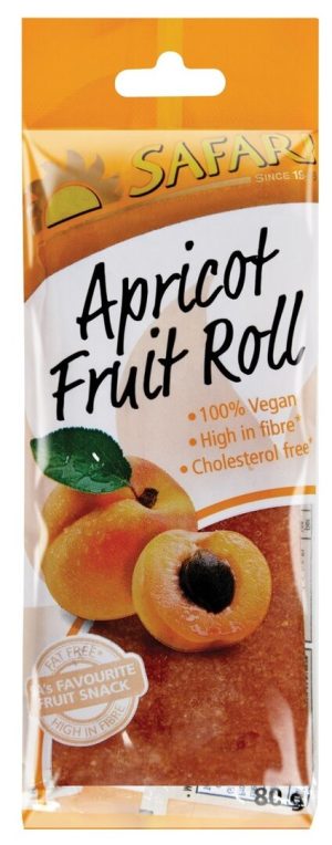 Safari Apricot  Fruit Roll 80g