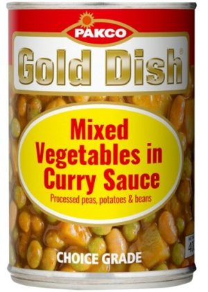 Gold Dish Vegetables & Curry