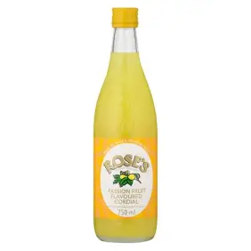 Roses Passion fruit Cordial 750ml